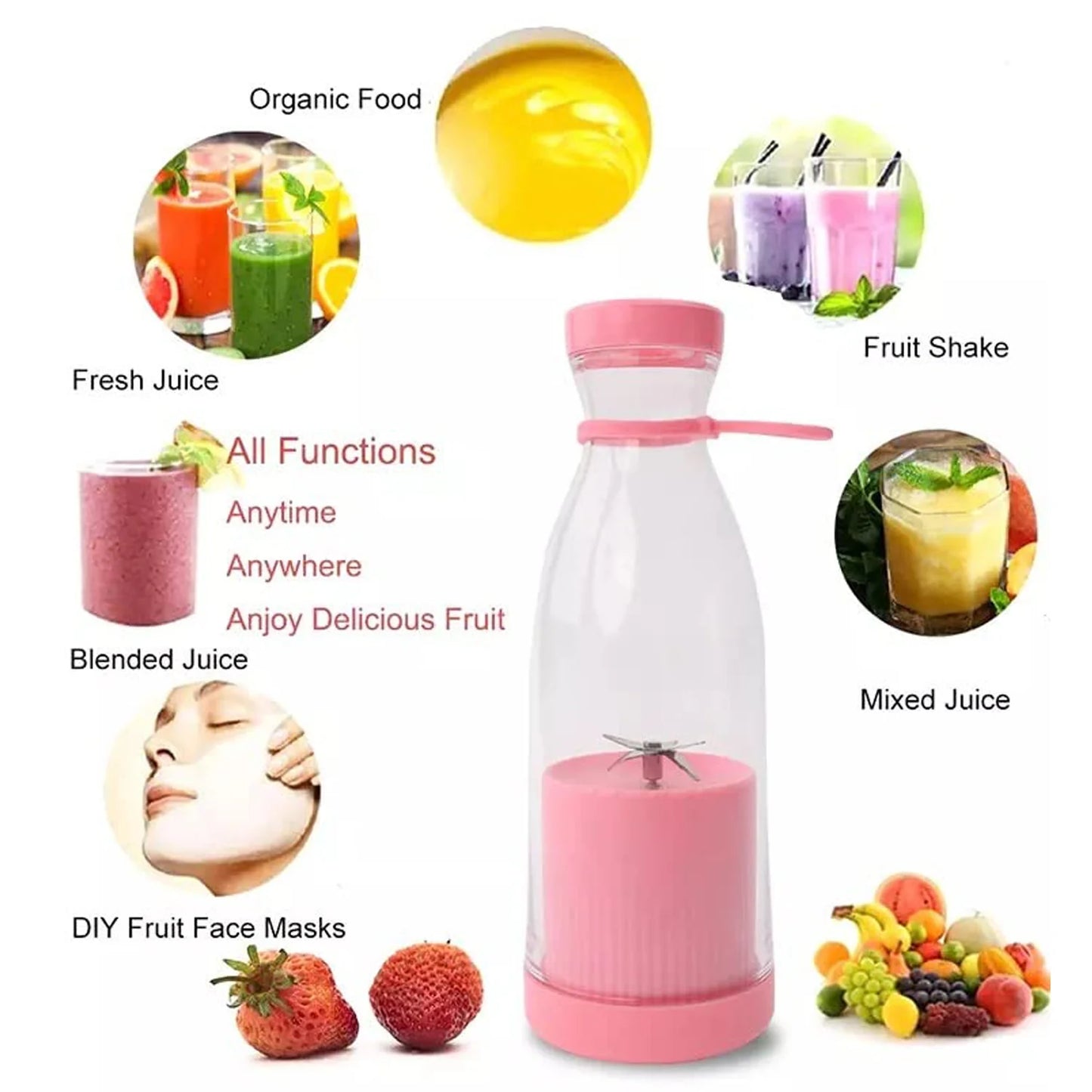 Compact Portable Mini Juicer Bottle